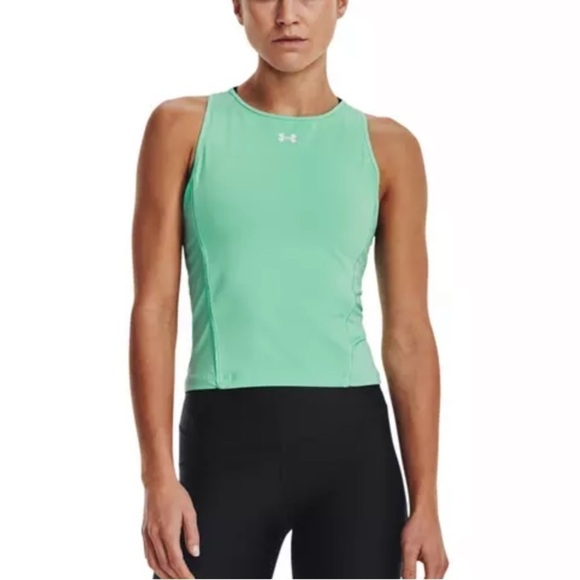 Under Armour Tops - Under Armour Women’s Fitted Mint Green Workout Tank Top Size XL
